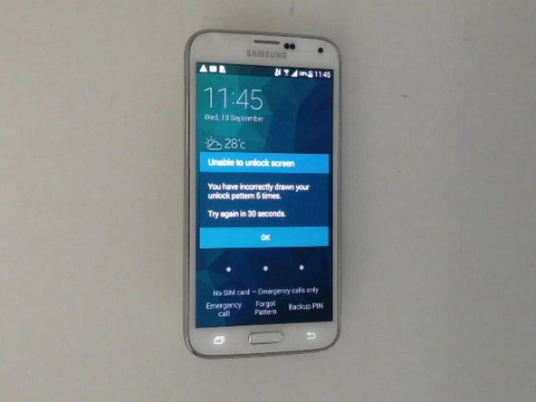 Samsung Galaxy S5 パスワードとスクリーンロックの解除 Ifixit