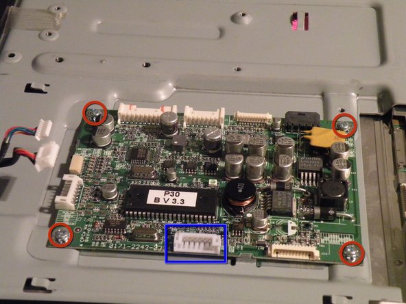 Image 1/2: Remove these 4 phillips screws.