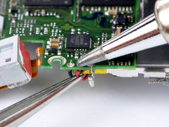 Next we will cover a moderately difficult soldering application. In our case, we will be soldering very thin and delicate leads to a circuit board with small solder pads.