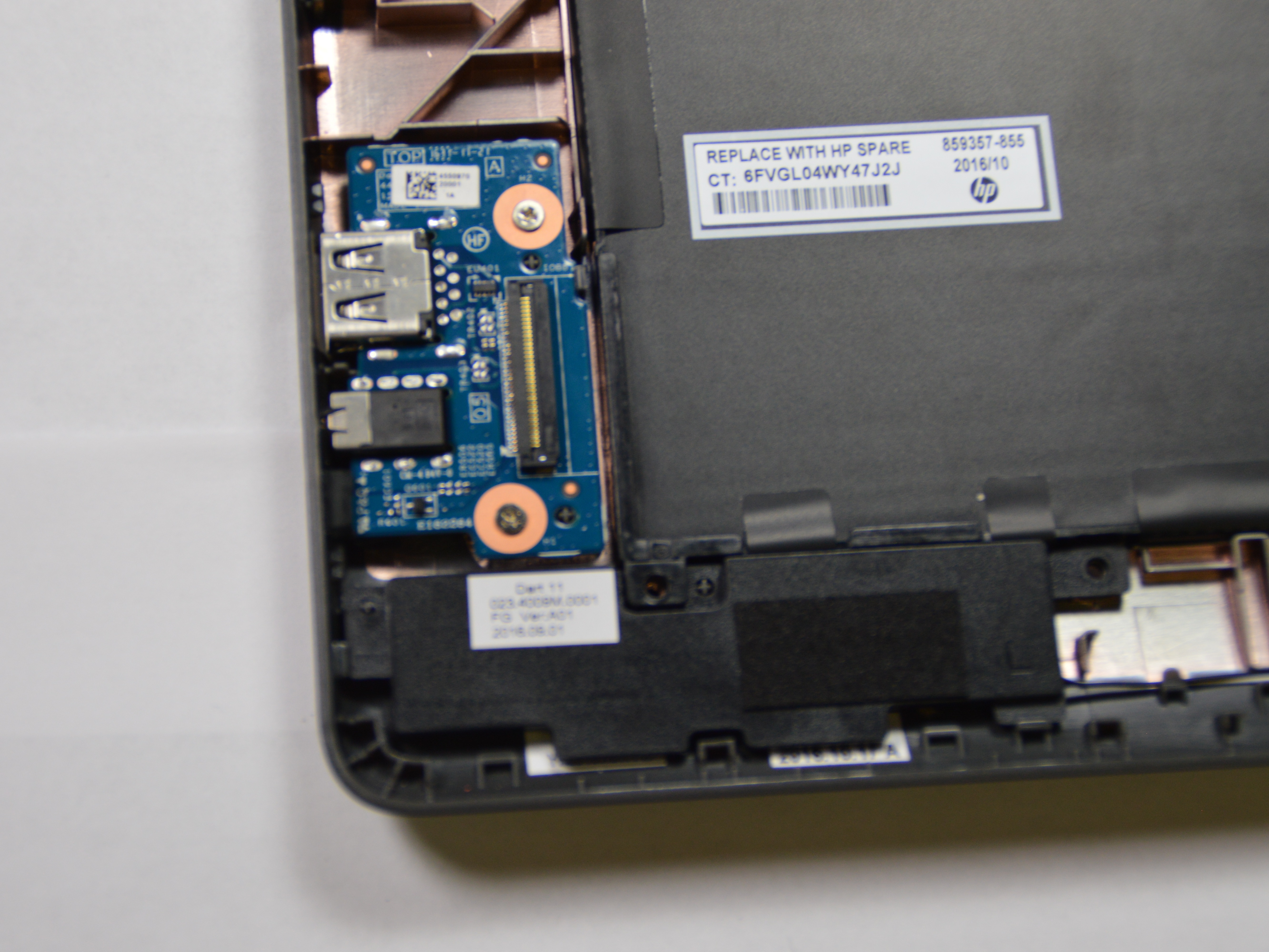 HP Chromebook 11v002dx USB Board Replacement iFixit Repair Guide