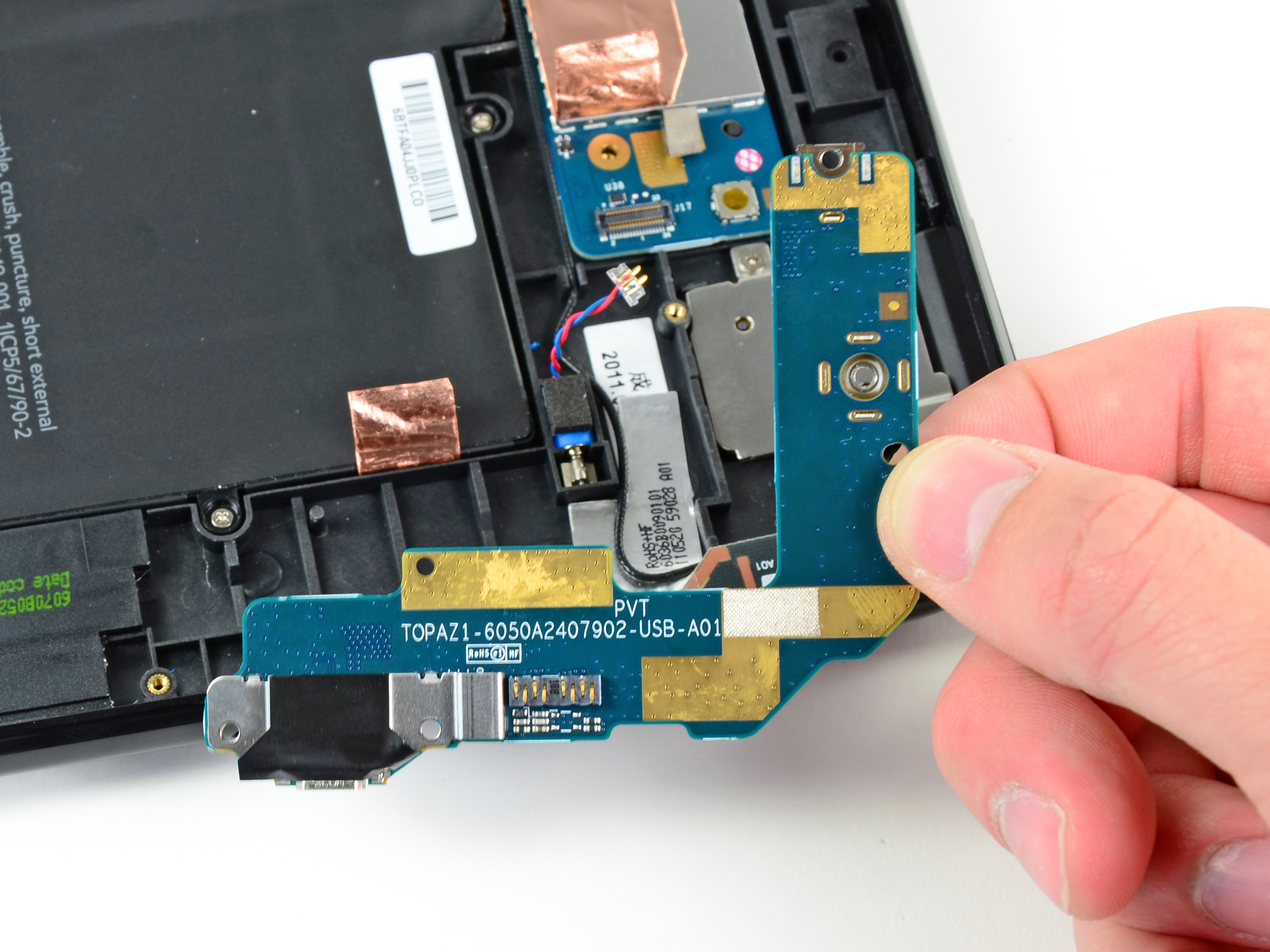 HP TouchPad USB Connector Board Replacement iFixit Repair Guide