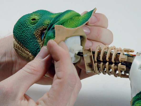 Toy repair  of Pleo the dinosaur