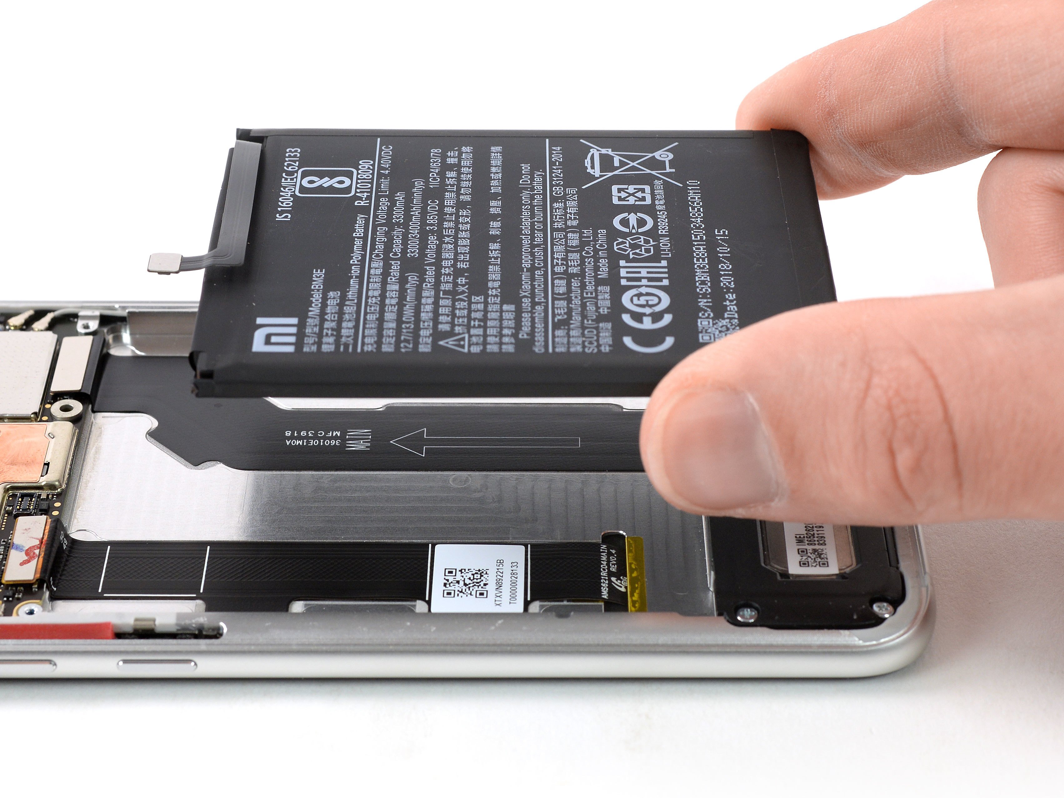 Xiaomi Mi 8 Battery Replacement iFixit Repair Guide