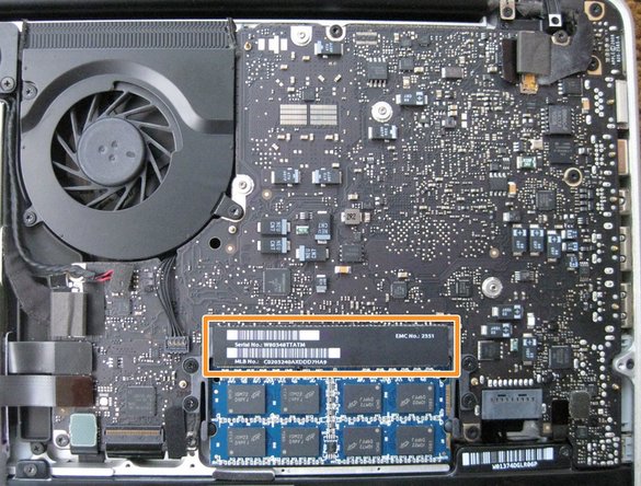 Macbook pro logic board