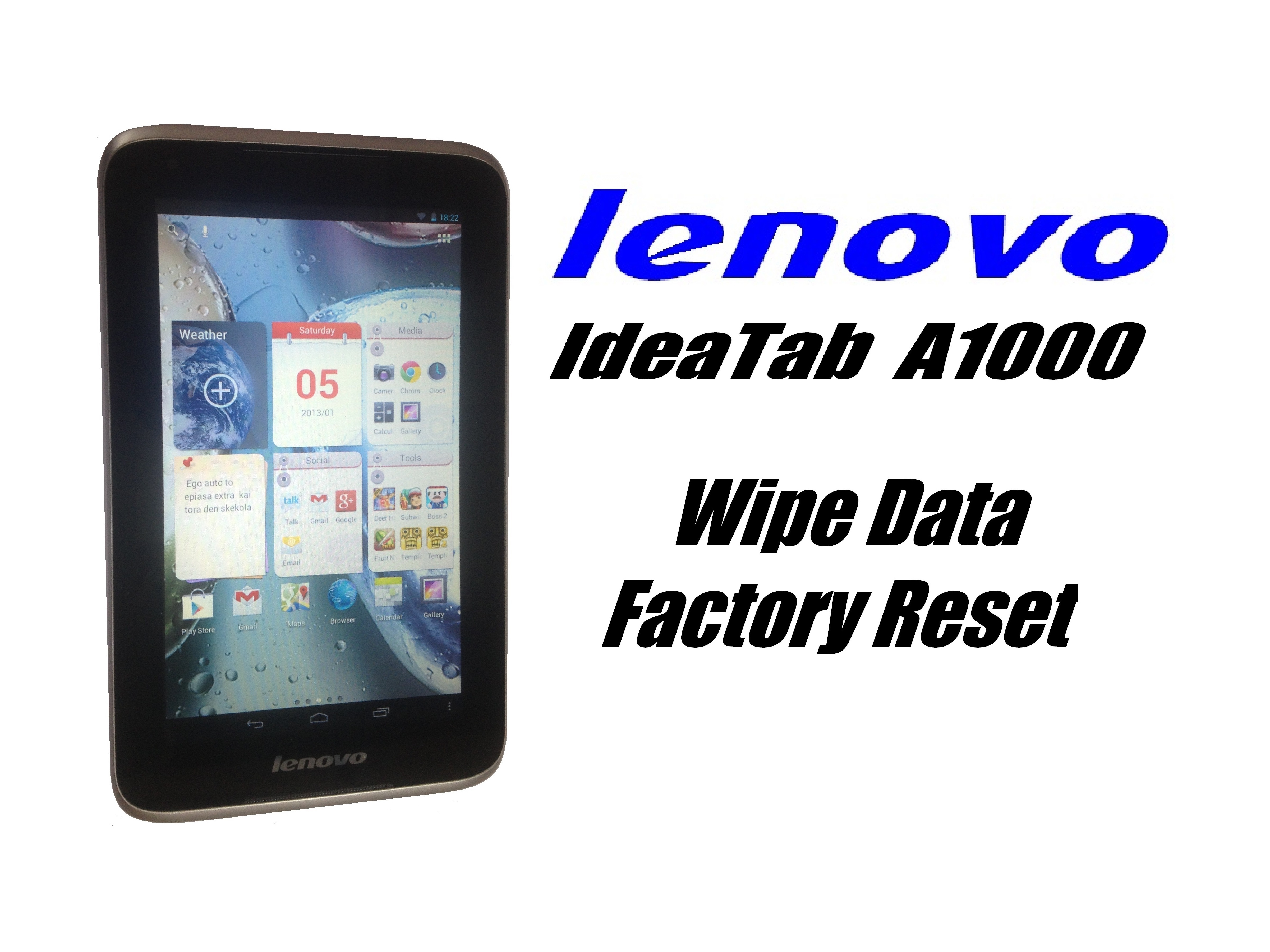 Lenovo a1000 hard reset