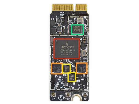 Image 2/3: Let's take a look at the ICs found on the AirPort card: