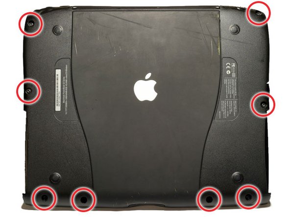 Image 1/1: Remove the eight T8 Torx screws from the bottom casing.