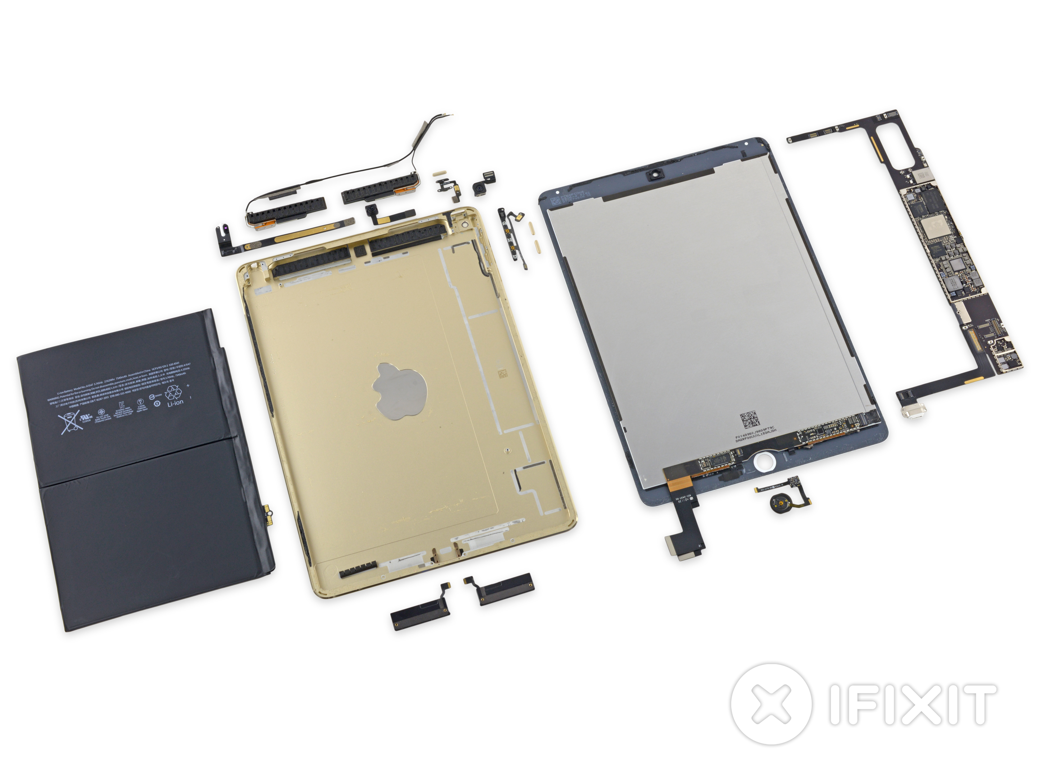 A Report That Disassembled Ipad Air 2 Thinner Than A Pencil Into Pieces Disappears Gigazine