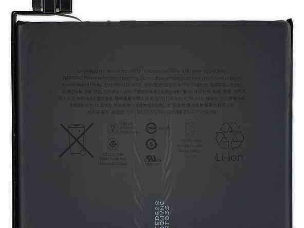 Image 2/3: Plus, Apple claims this battery's good for 10 hours of wireless web browsing, equivalent to both last year's 13" MacBook Pro and the 41.4 Wh [https://www.ifixit.com/Teardown/Retina+MacBook+2016+Teardown/62149#s130634| Retina MacBook 2016 | new_window=true].