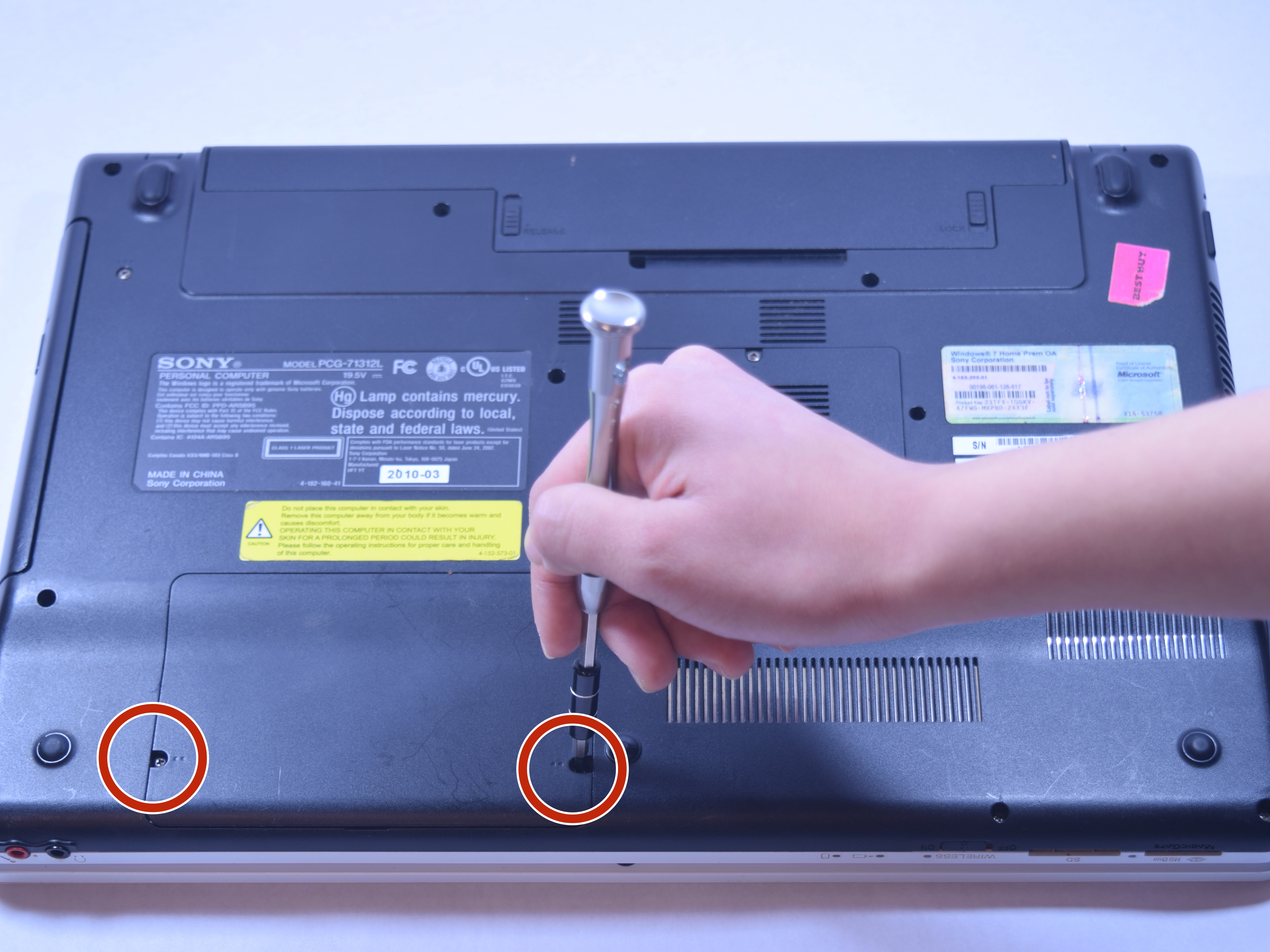 Sony Vaio PCG71312l Hard Drive Replacement iFixit Repair Guide