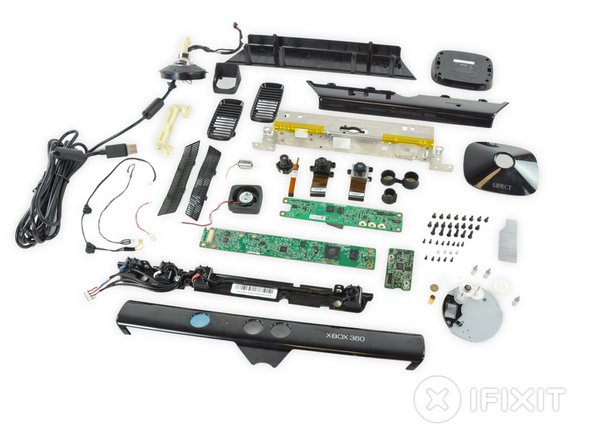 Microsoft Kinect Teardown parts