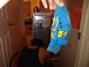 drain washer kenmore washing machine spin why pump won pulled sock would