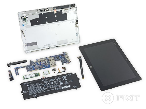 HP Elite X2 1012 G1 tablet teardown