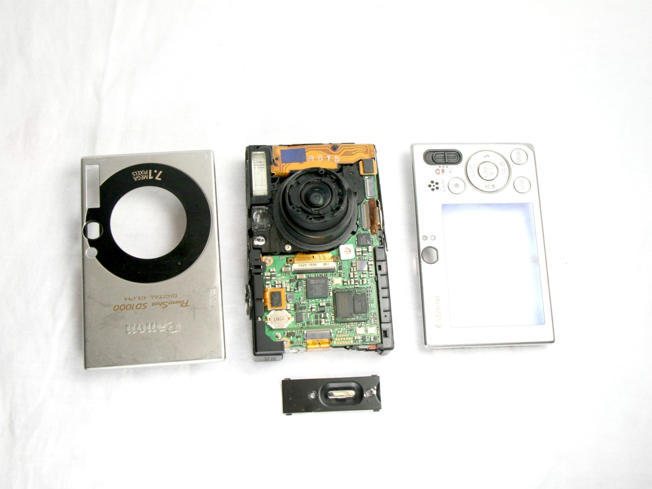 Canon PowerShot SD1000 Front Case Of Camera Replacement IFixit Repair 