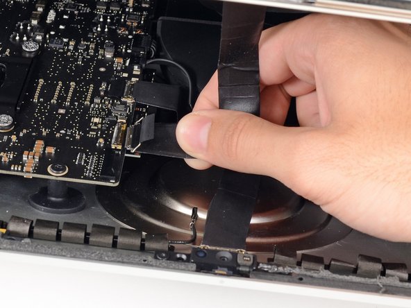 Image 3/3: Be sure to pull the display data cable connector straight out of its socket.