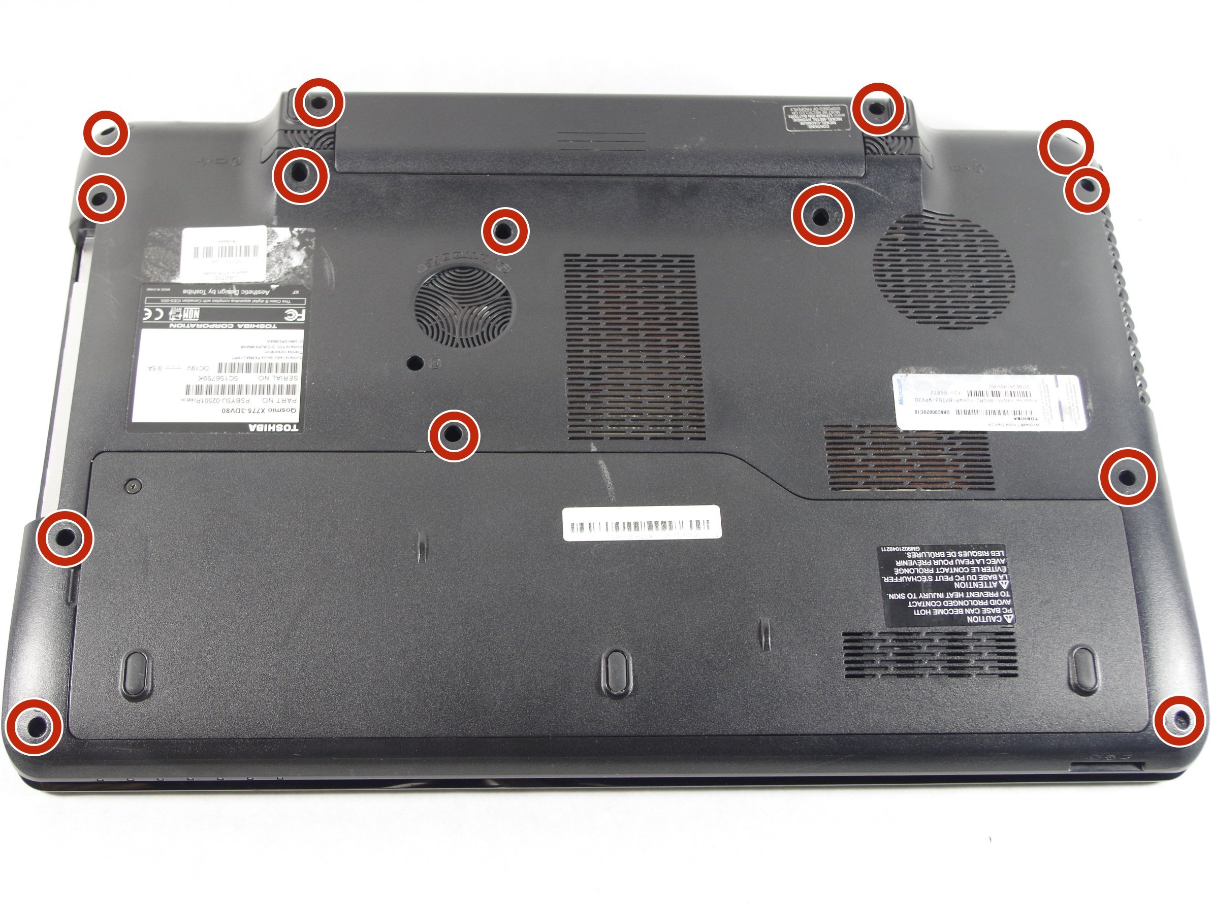 Toshiba Qosmio X7753DV80 Keyboard Replacement iFixit Repair Guide