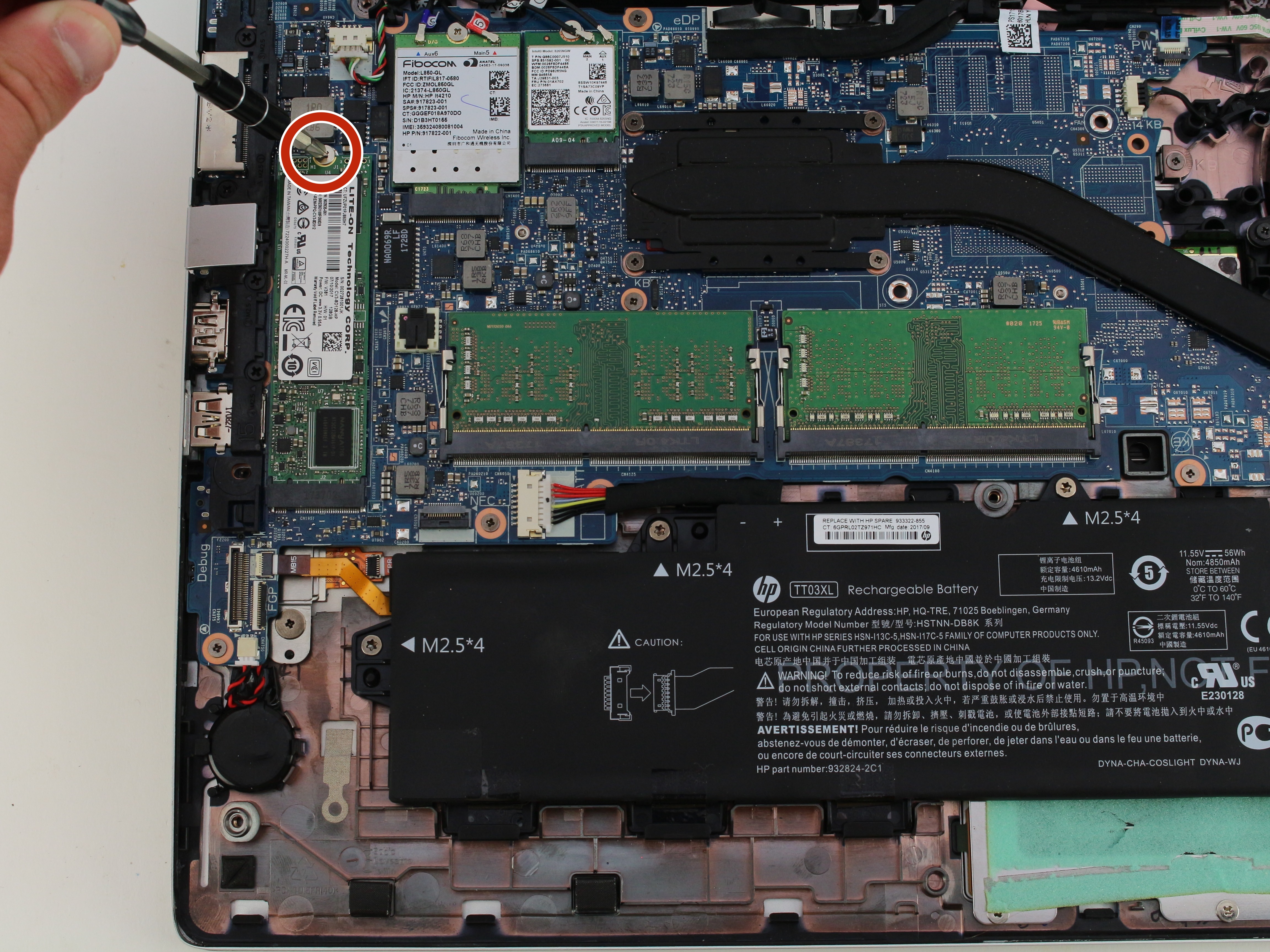 HP EliteBook 840 G5 SSD Storage Replacement - iFixit ...