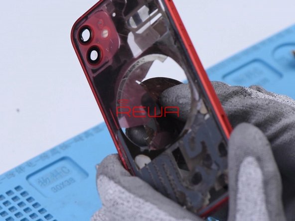 We should remove the wireless charging coil and then mark. The magnet array and shield can be easily removed after marking.