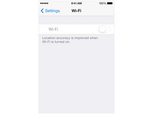 Repairing iPhone 5 greyed out wifi or disabled