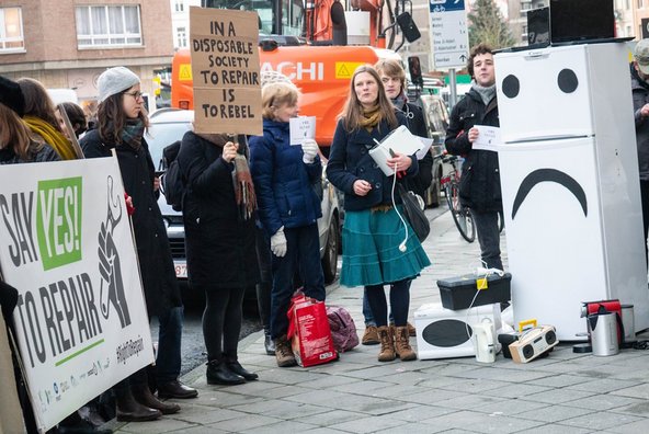 Right to Repair rally at the European Commission