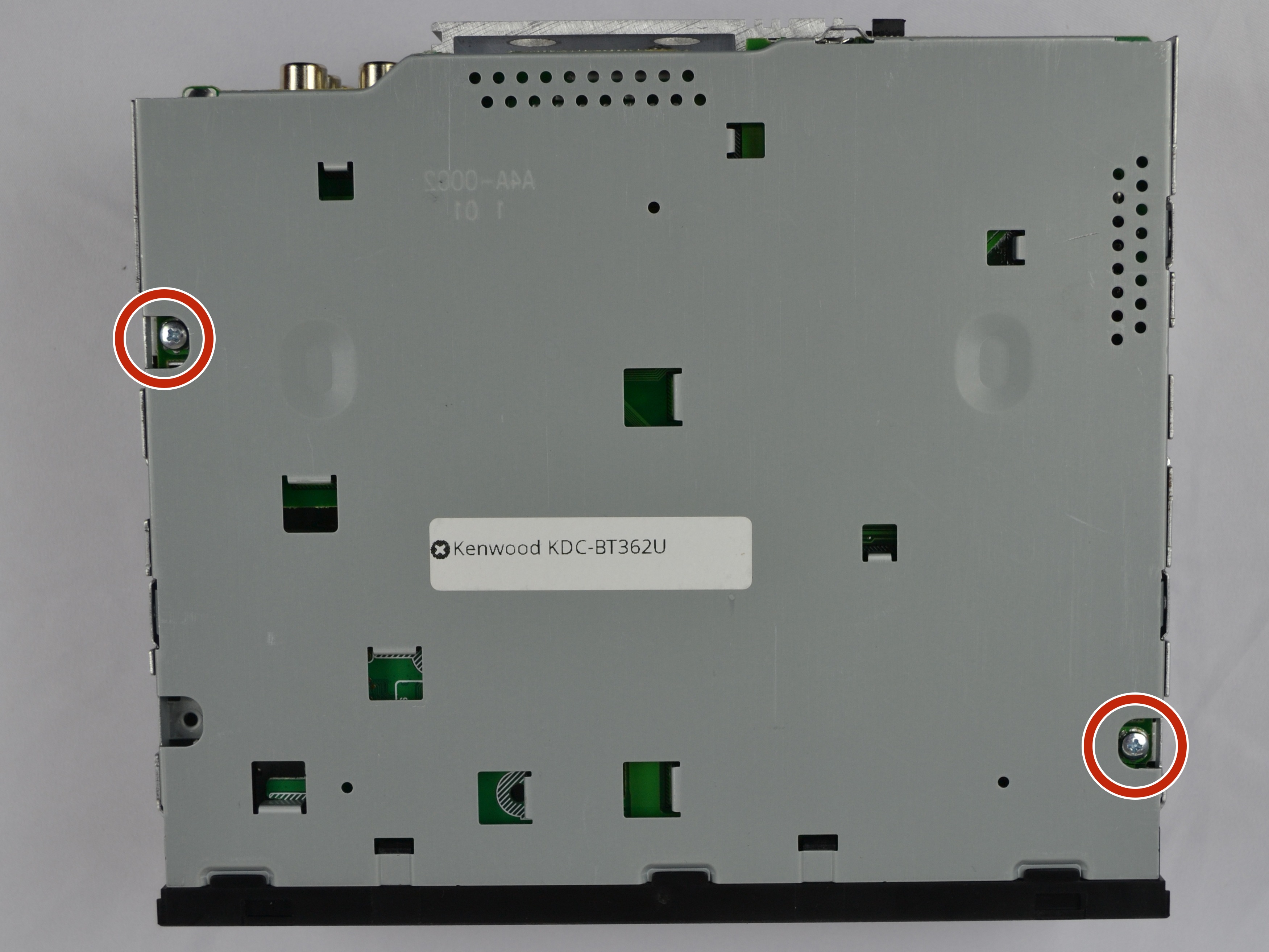 Kenwood KDCBT362U Metal Case Separation iFixit Repair Guide