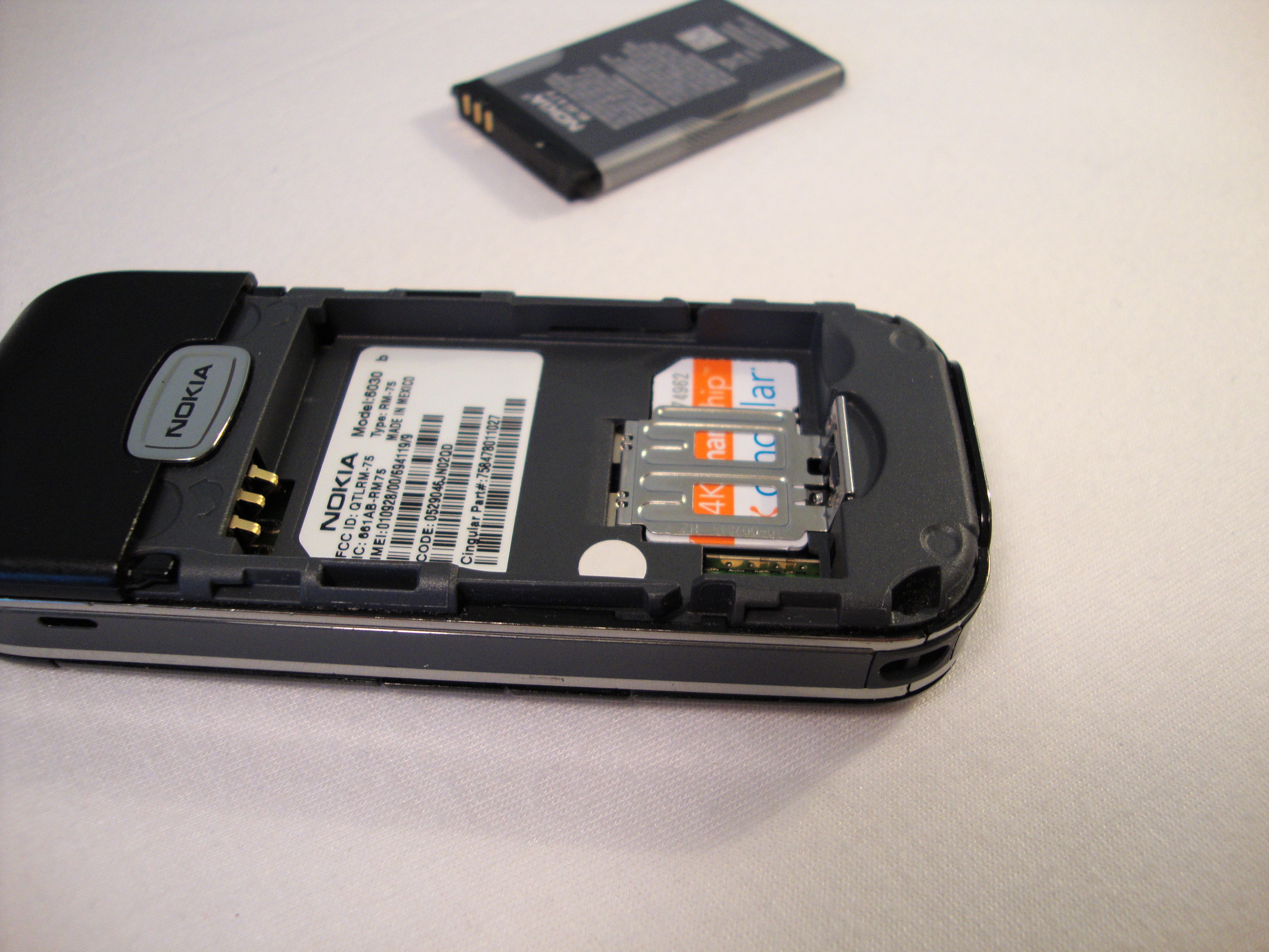 Nokia 6030 SIM Card Replacement iFixit Repair Guide