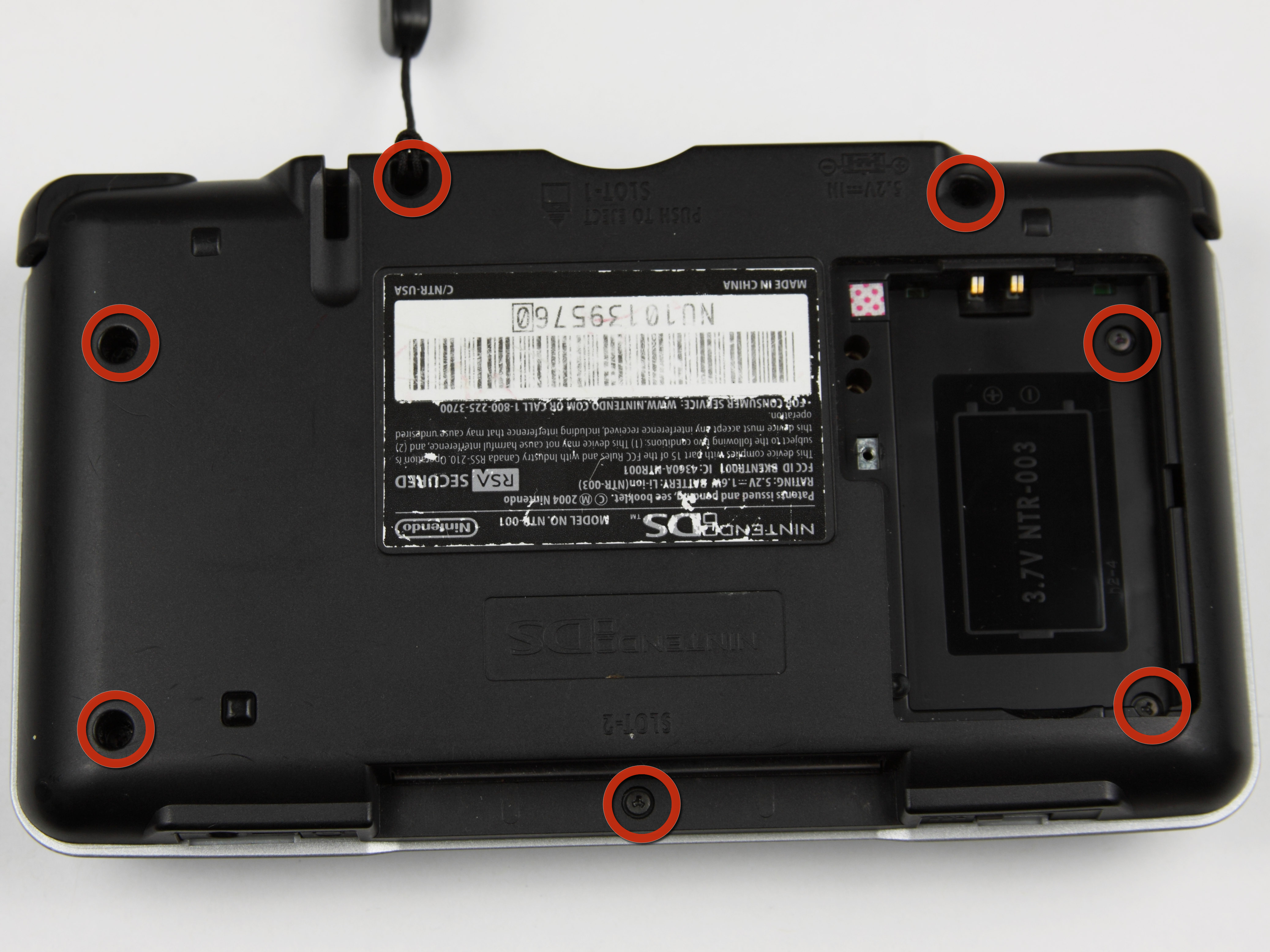 Nintendo DS Back Panel Replacement iFixit Repair Guide