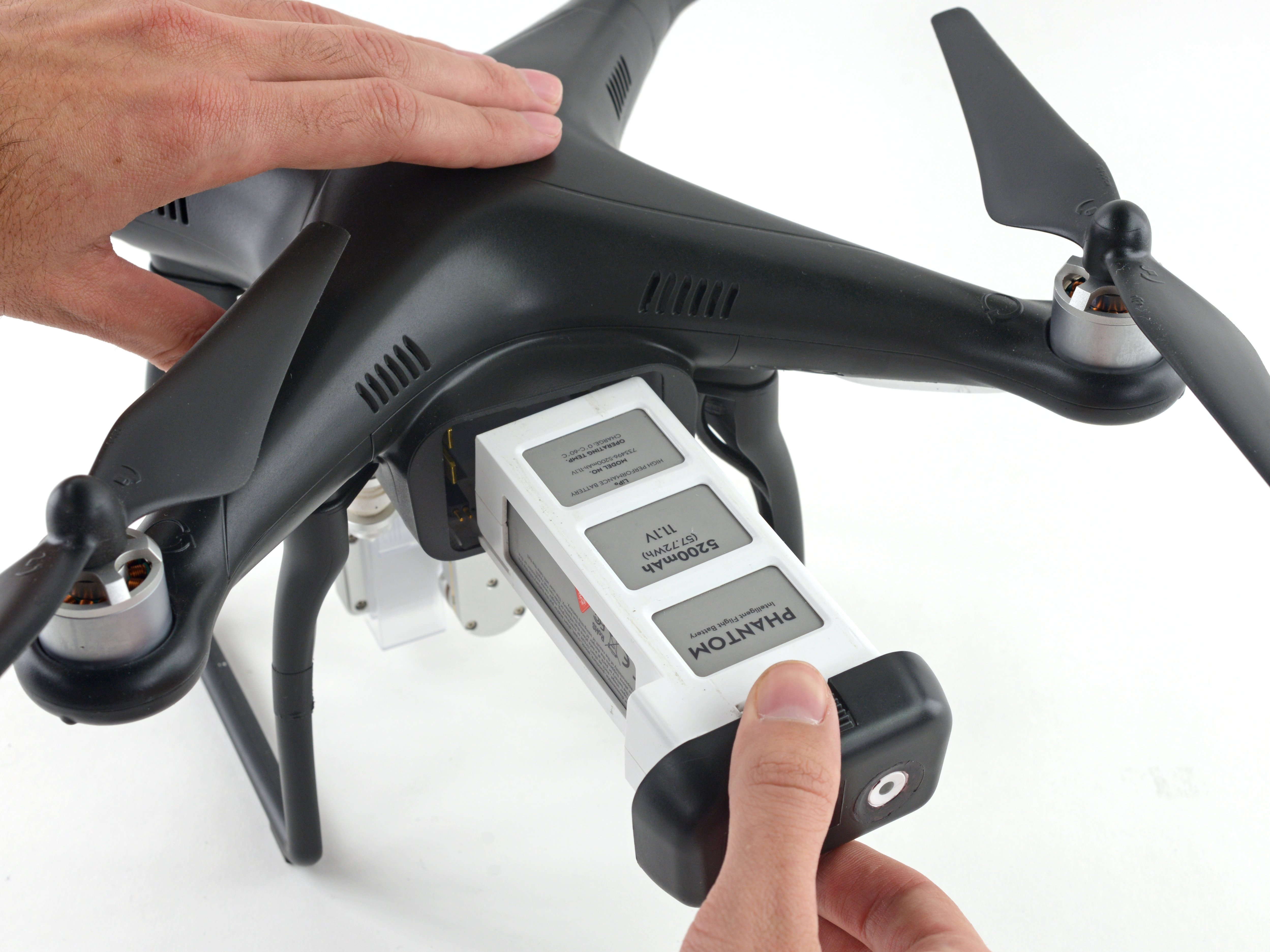 DJI Phantom 2 Vision+ Battery Removal iFixit Repair Guide