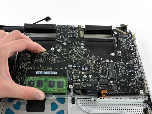 Image 1/2: '''Do not''' entirely remove the logic board yet!