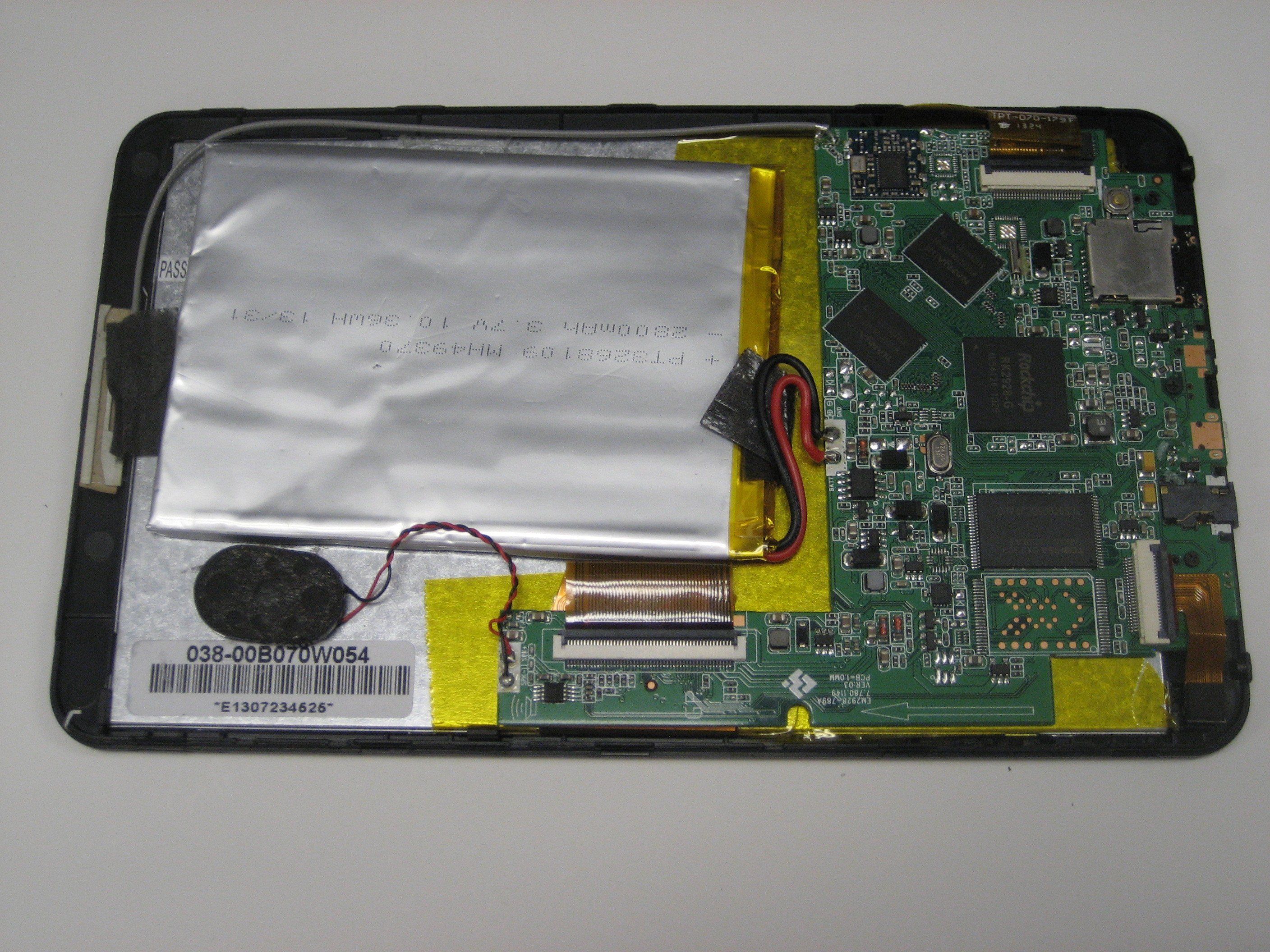 RCA RCT6077W2 Battery, Motherboard, Speaker, and Antenna Replacement