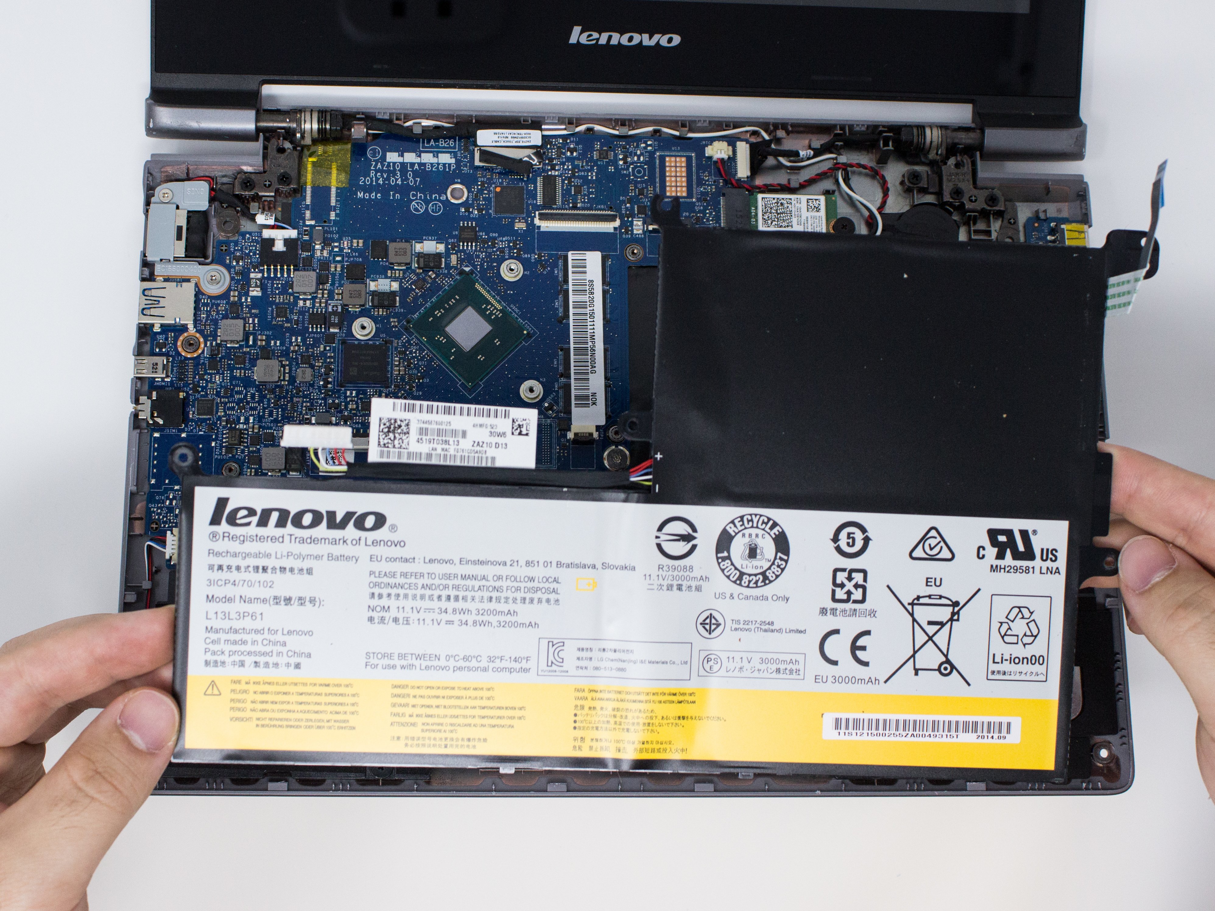 Lenovo N20p Chromebook Battery Replacement IFixit Repair Guide