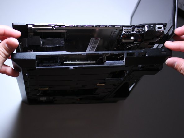 Further make your way around the edges separating the two pieces.