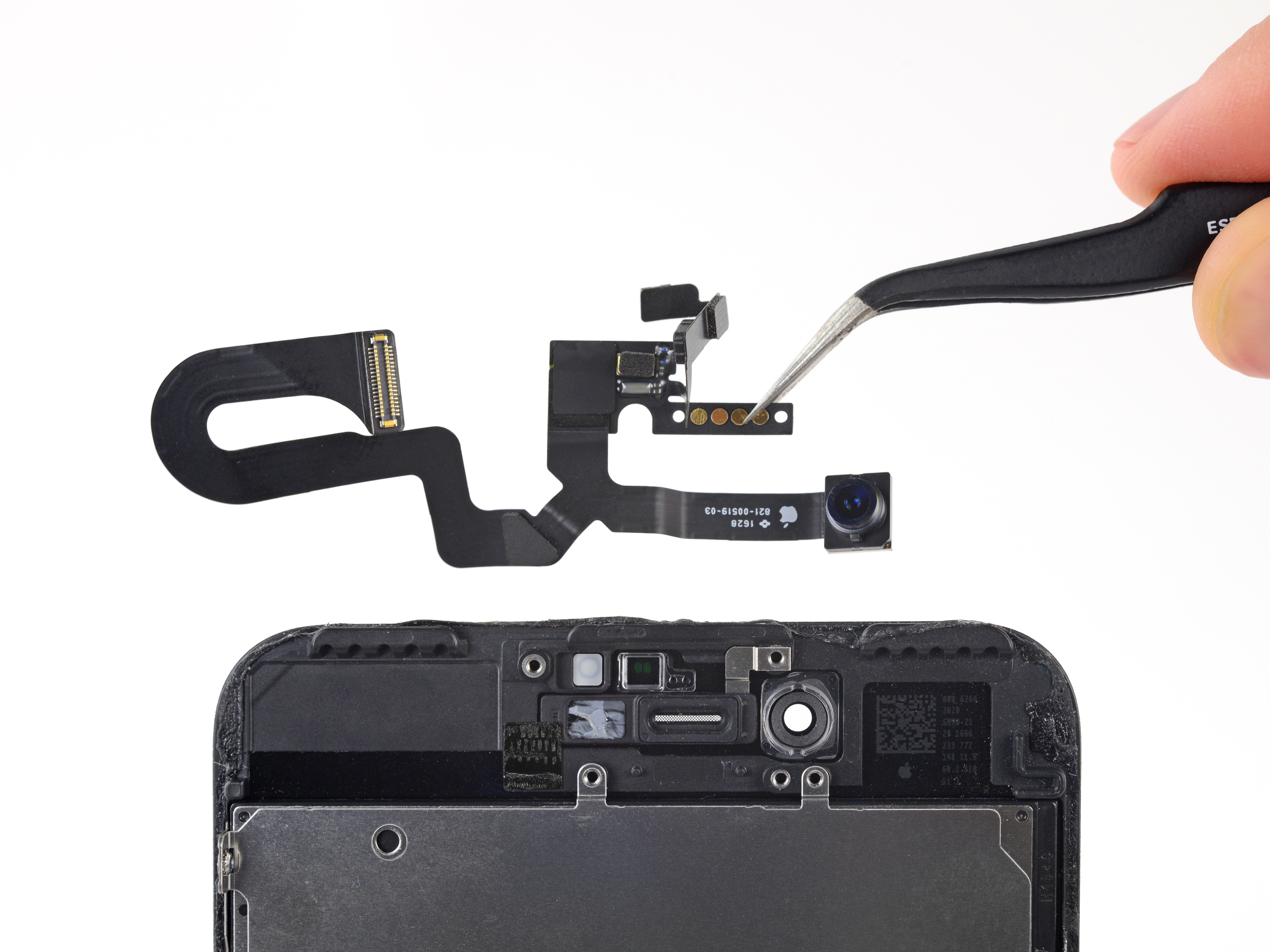 how front cable 4 to Camera and iPhone 7 Sensor Front Replacement Plus Cable