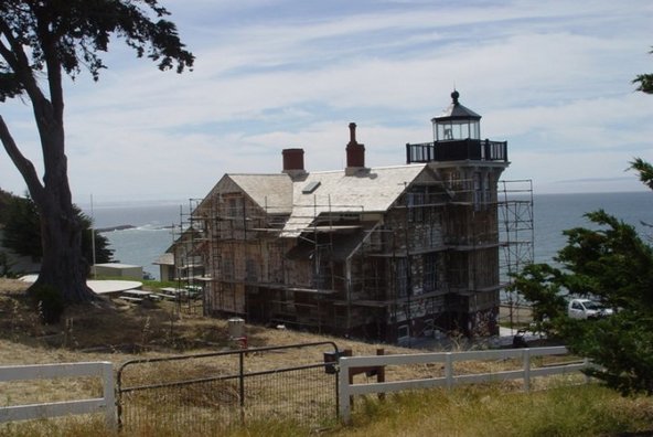 Repair at Point San Luis Lighthouse