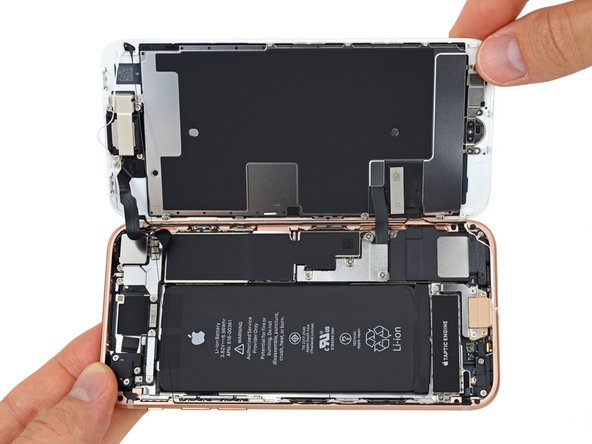 iPhone 8 internals during the teardown