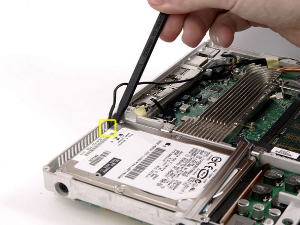 Turn the computer back over.