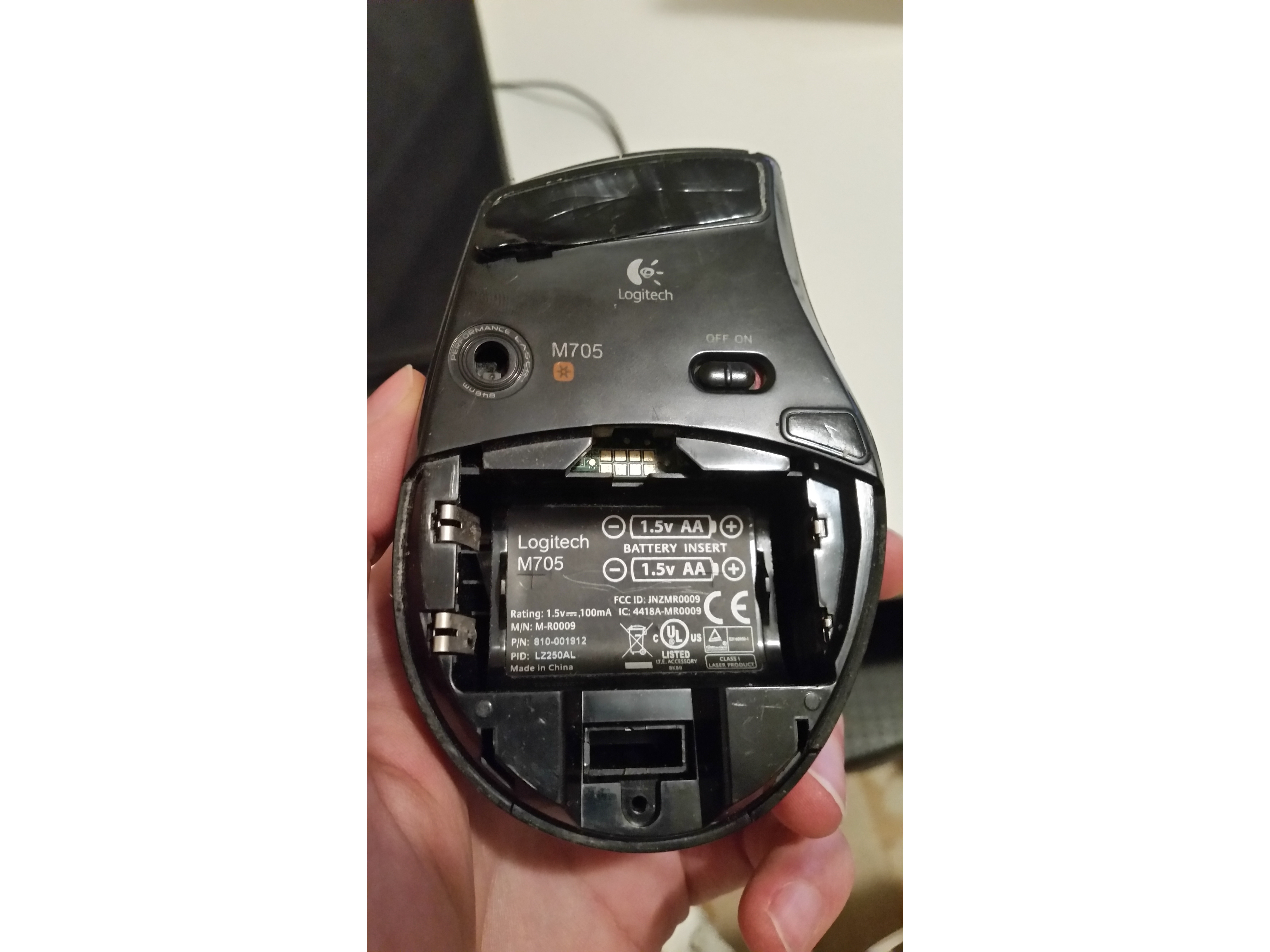Logitech m705 teardown ifixit repair guide