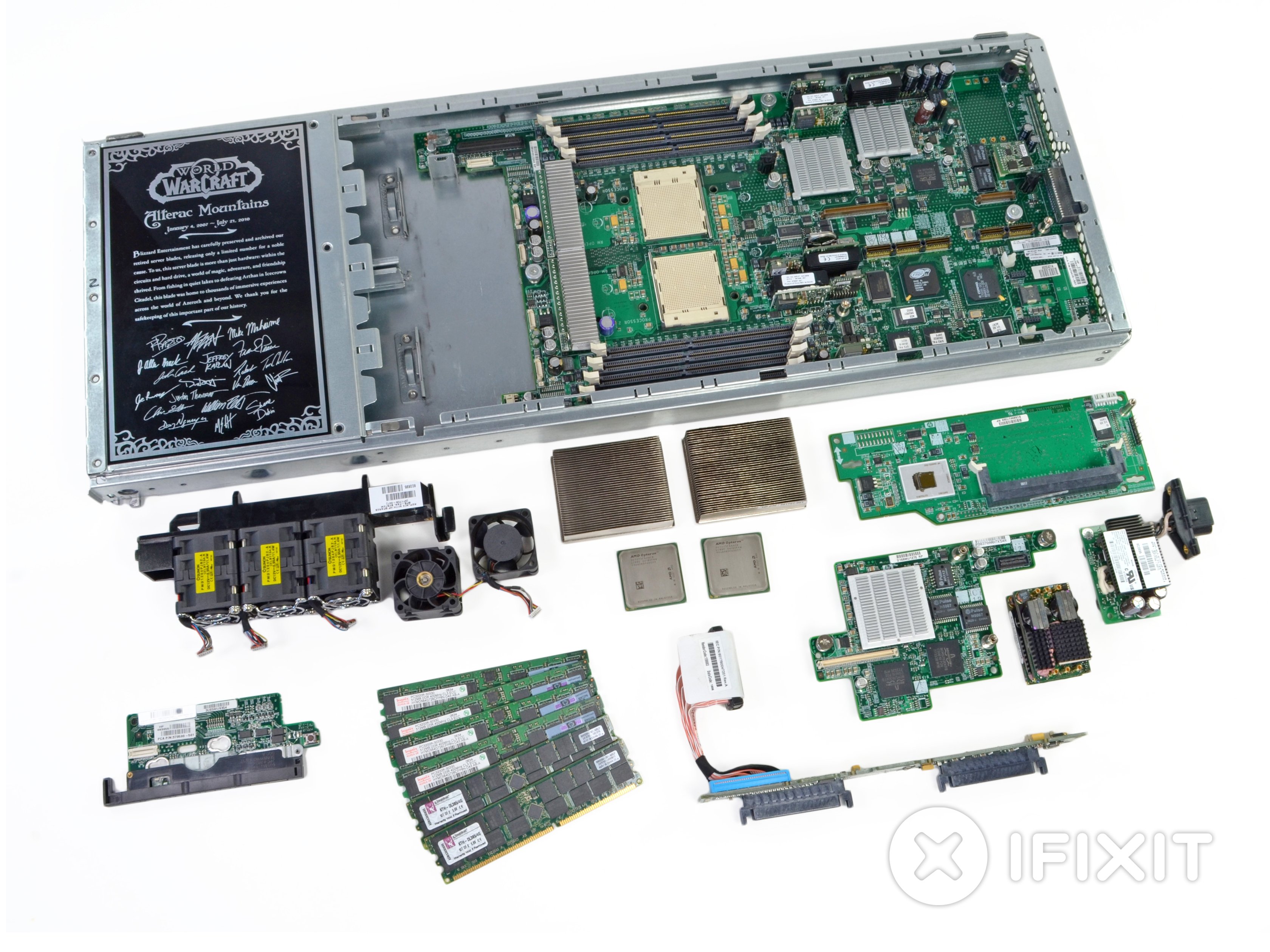 WoW Server Blade Teardown iFixit