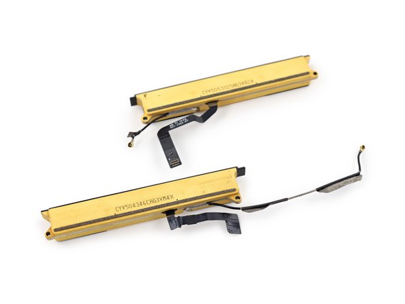 Image 2/3: If this is a dielectric coating, some of Apple's recent [https://www.google.com/search?tbo=p&tbm=pts&hl=en&q=inassignee:%22Apple+Inc.%22#hl=en&tbs=sbd:1&tbm=pts&q=inassignee:%22Apple+Inc.%22+dielectric|patents|new_window=true] could suggest that Apple is using the speaker assemblies to form a compound antenna, helping maximize power efficiency in this smaller form factor.