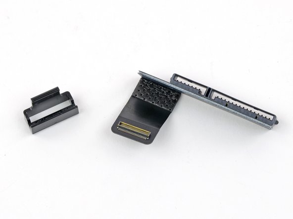 The standard SATA drive has a not-so-standard, super-thin connector that attaches it to the mothership motherboard.