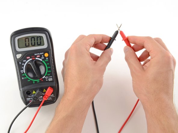 Digital multimeter continuity test