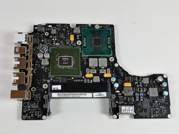 Image 1/2: This is exactly the same GPU and CPU in the base model 13" Unibody MacBook Pro. This CPU offers a whopping 130 MHz increase over the 2.13 GHz chip that powered the old plastic MacBook.