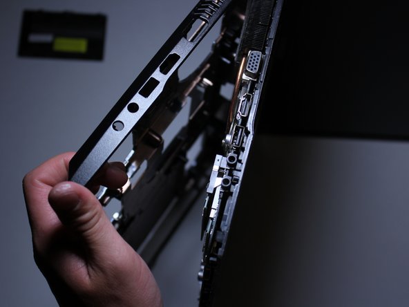 Work around the edges until you can separate the parts completely.