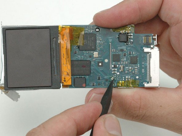 Bend the wires over to prevent them from sliding out of the logic board.