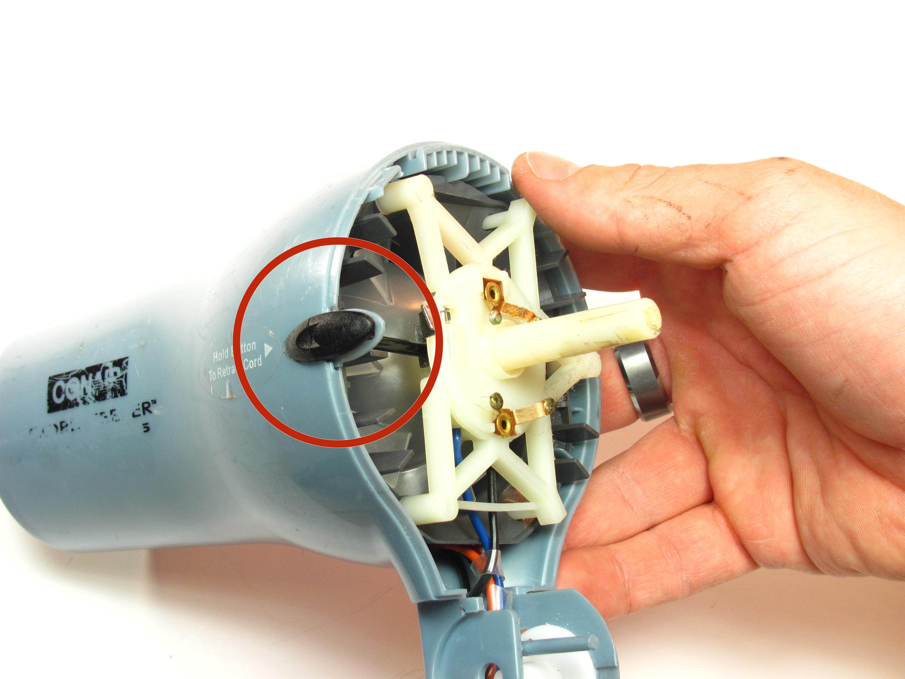 Conair CordKeeper 169XR Cord Retracting Button Replacement iFixit