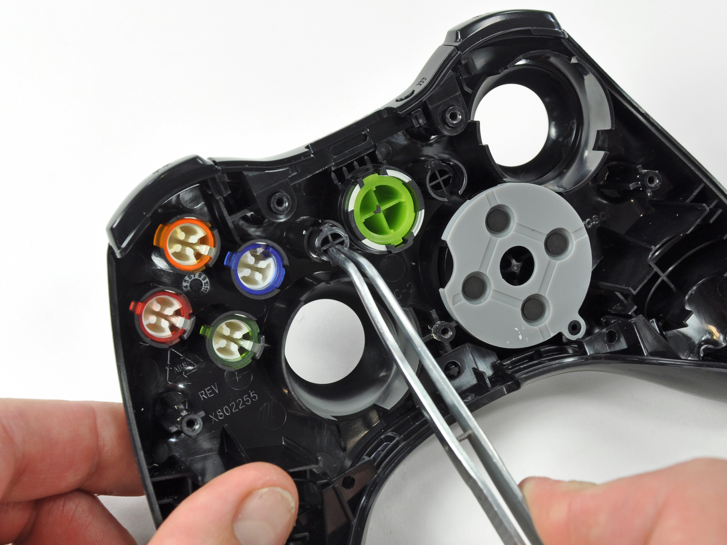 the inside of an xbox one controller