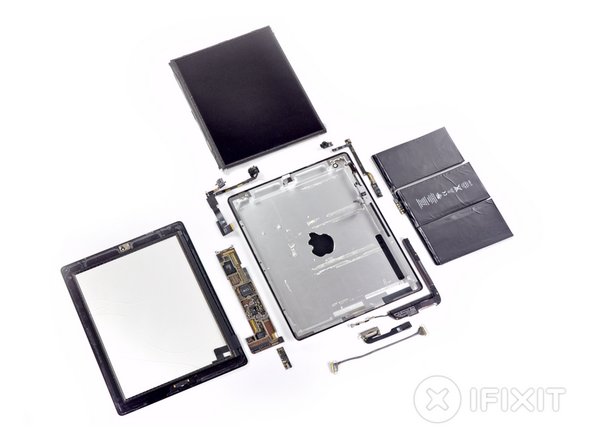 iPad 2 teardown layout