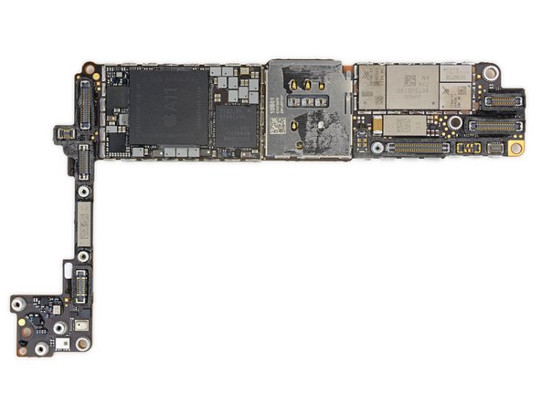 Apple 339S00434 A11 Bionic SoC layered over SK Hynix H9HKNNNBRMMUUR 2 GB LPDDR4x RAM