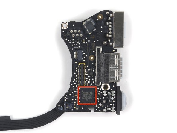 Image 3/3: While on the opposite side of the board, the Cirrus 4208-CRZ audio codec is the same one found in the 13" model.
