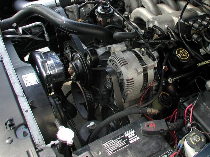 1999-2004 Ford Mustang 3.8L V6 Alternator Replacement ... ignition wiring diagram for 1999 mercury cougar 